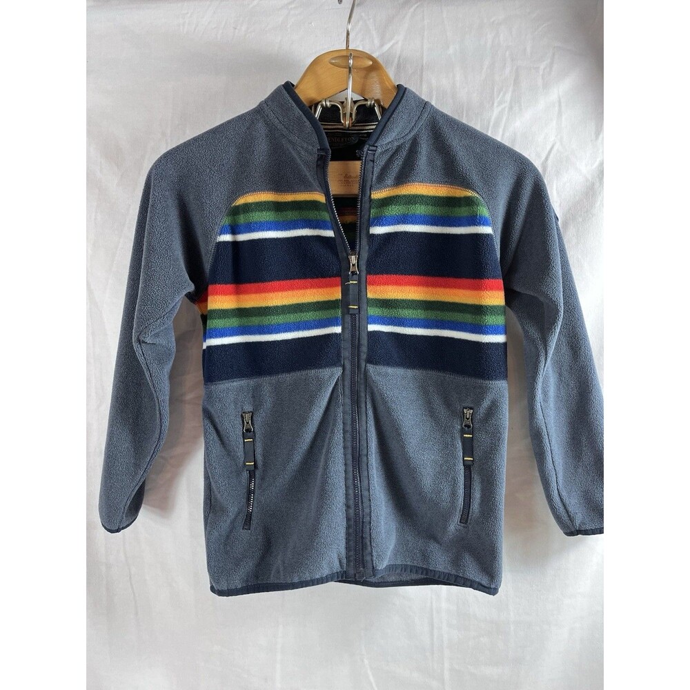 Pendleton Crater Lake National Park Full Zip Fleece Sweater Jacket Kids Sz 9-10